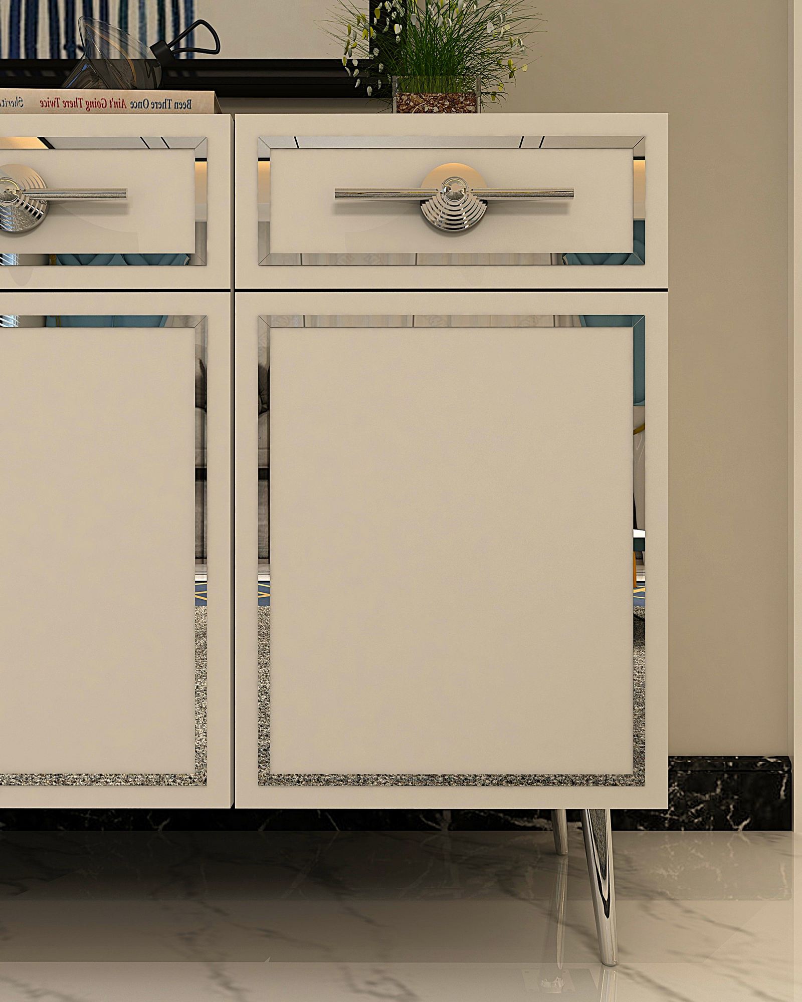 Aparador-Belly KB150-Branco
Prata