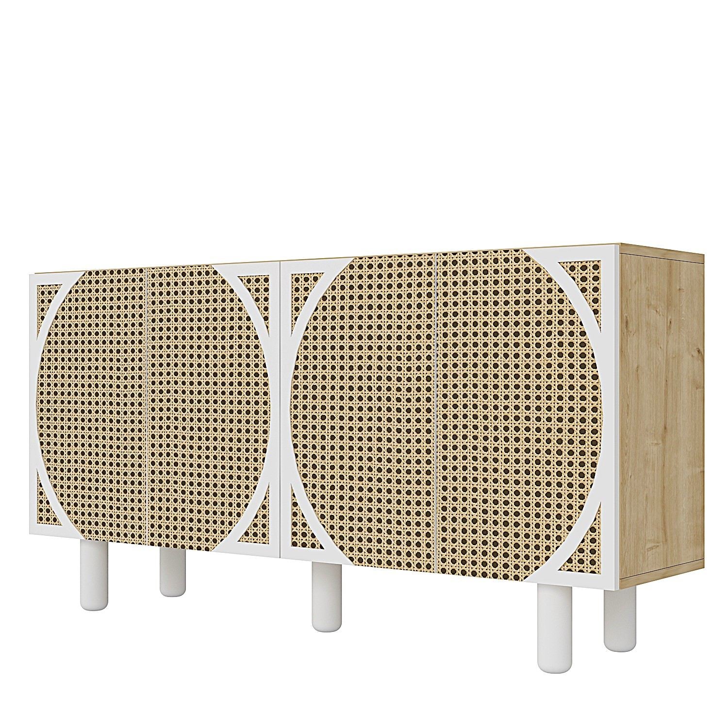 Aparador – 150 cm x 75 cm x 35 cm – Carvalho Safira e Hazeran – MDF