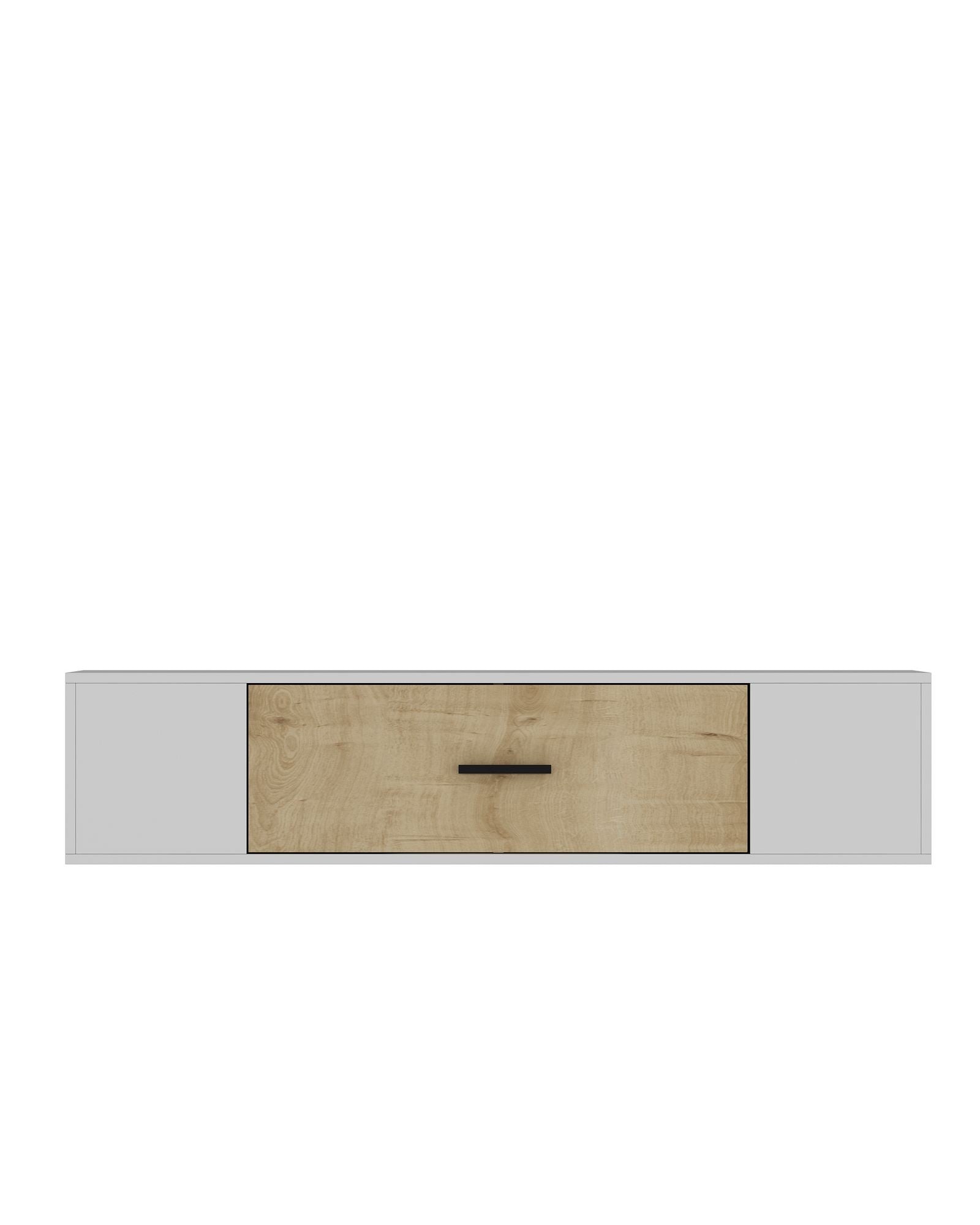 Móvel de TV – 150 cm x 33,2 cm – Branco e Carvalho Safira – MDF