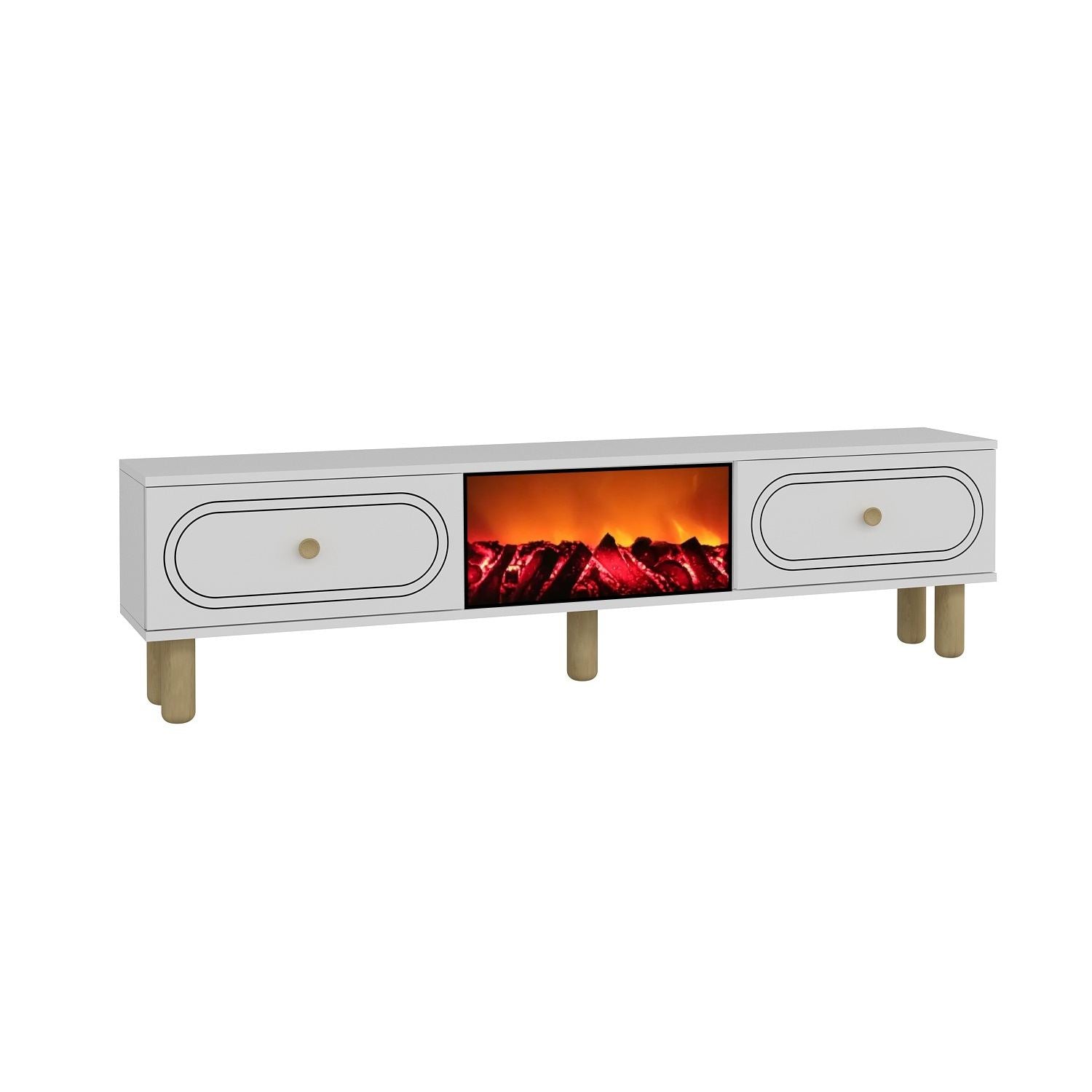 Móvel de TV – 150cm x 44,6cm x 29,6cm – Branco – MDF