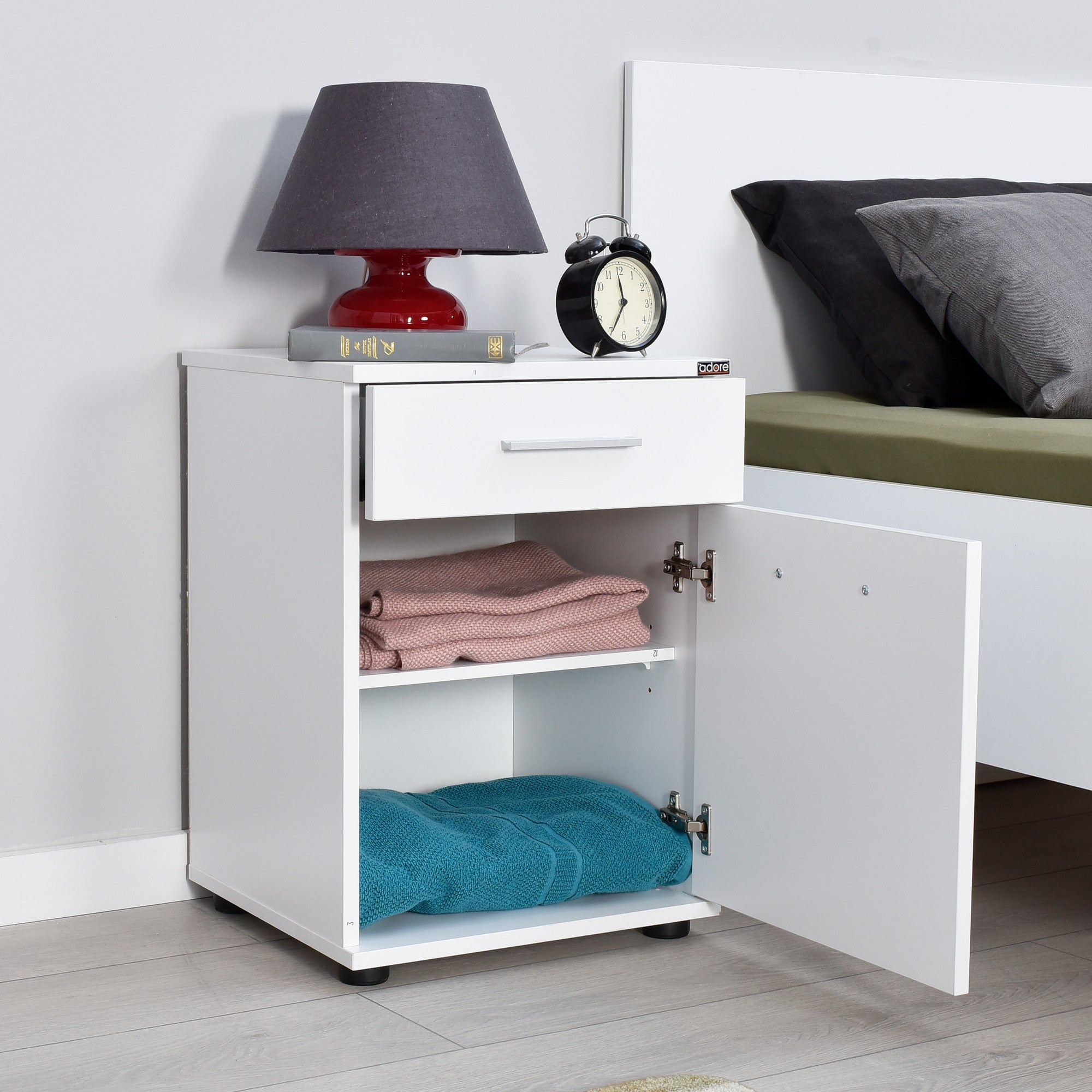 Mesa de cabeceira-KMD - 511-Branco