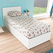 Cama Individual Branca com Estrutura de Aglomerado Melamínico - Base para Colchão 90x190cm