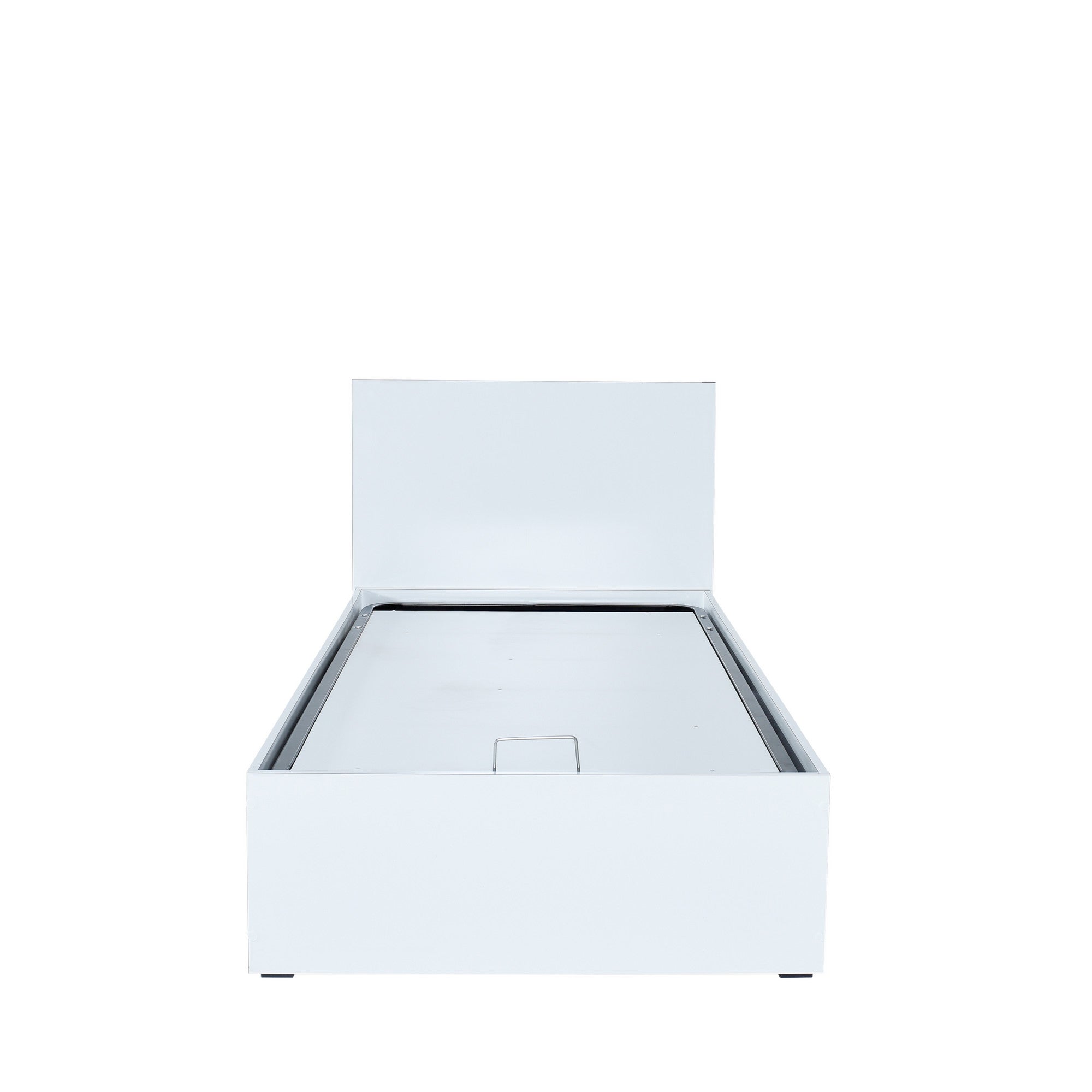 Cama Individual Branca com Estrutura de Aglomerado Melamínico - Base para Colchão 90x190cm