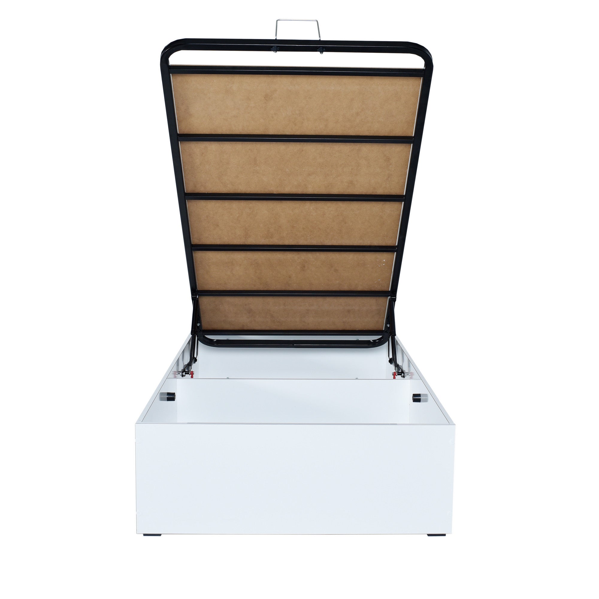 Cama Individual Branca com Estrutura de Aglomerado Melamínico - Base para Colchão 90x190cm