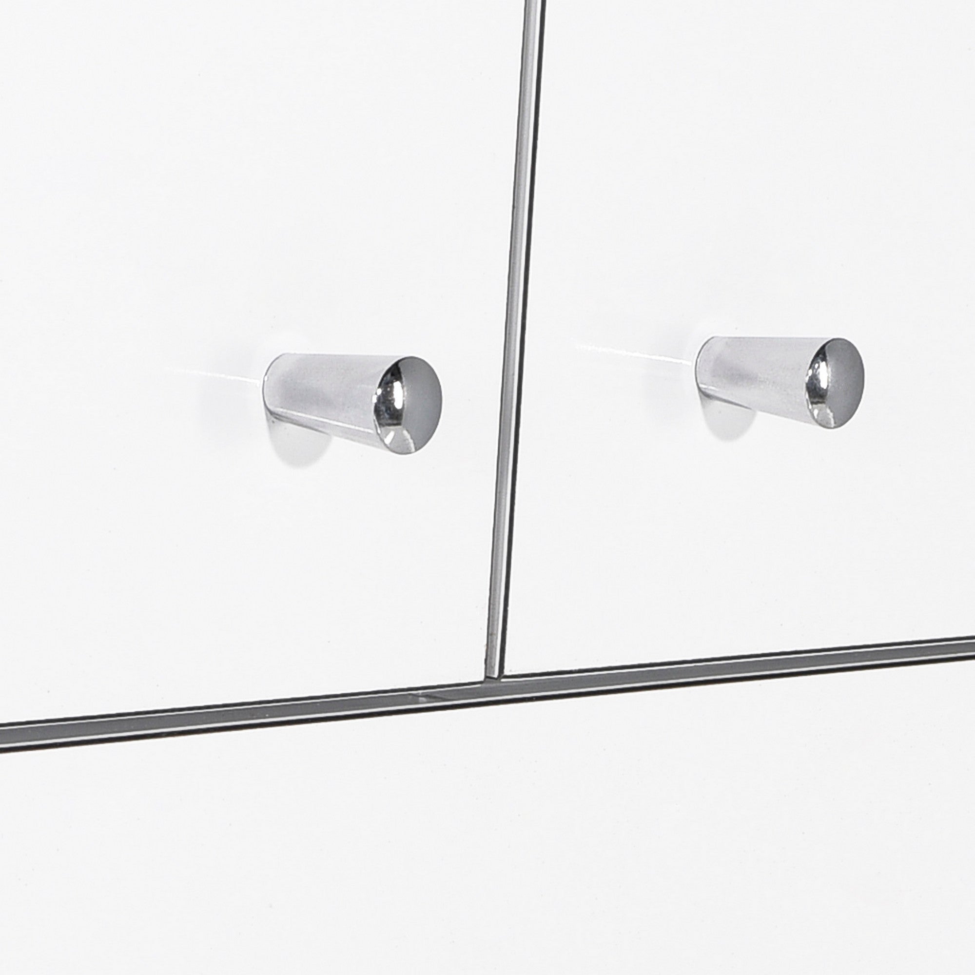 Armário Multiusos Branco 187cm - 1 Gaveta e Múltiplas Prateleiras - Fixação na Parede