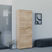 Estante de livros – 72 cm x 187 cm x 34 cm – Nogueira clara – Painel de partículas