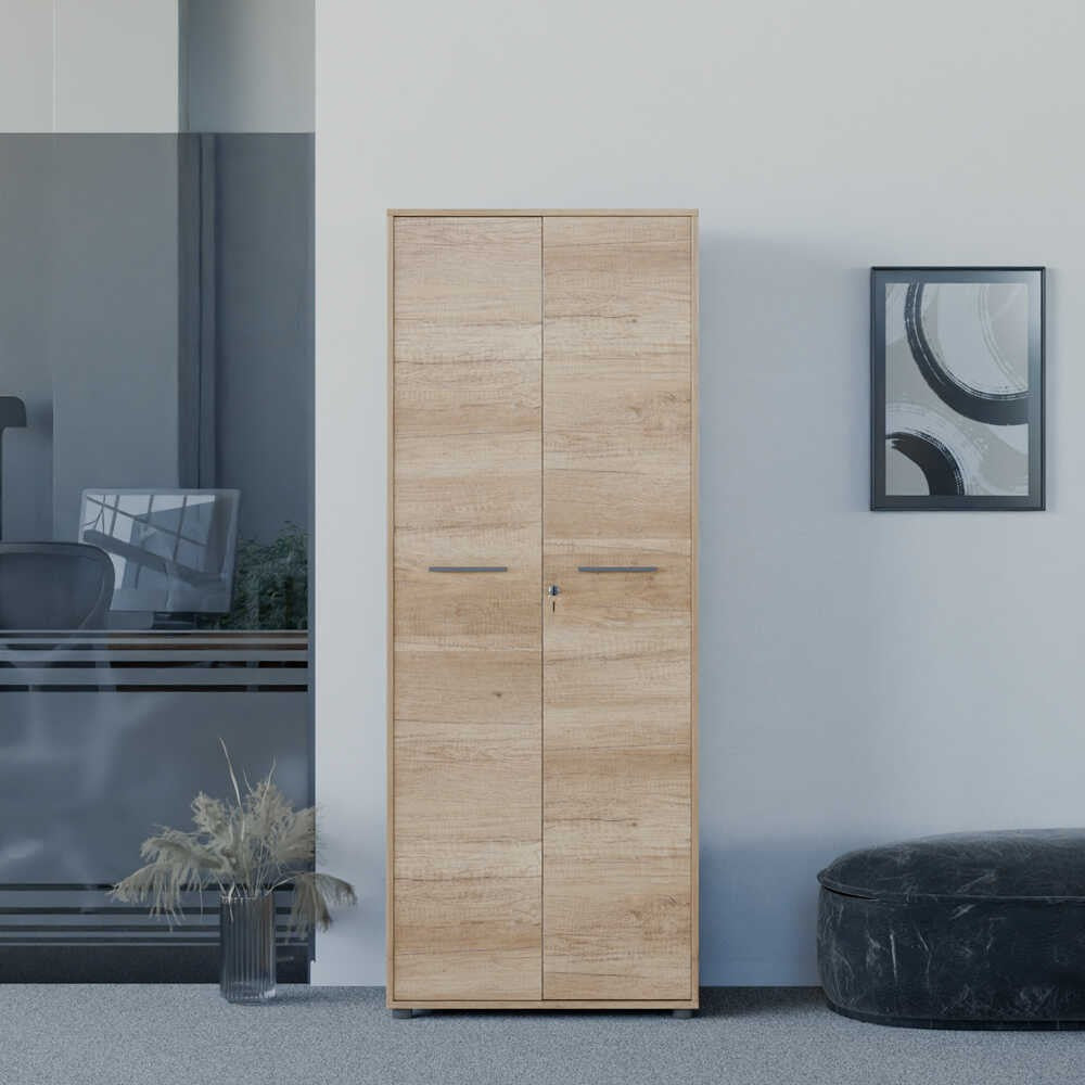 Estante de livros – 72 cm x 187 cm x 34 cm – Nogueira clara – Painel de partículas