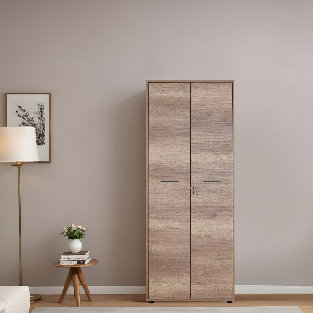 Estante de livros – 72 cm x 187 cm x 34 cm – Nogueira clara – Painel de partículas