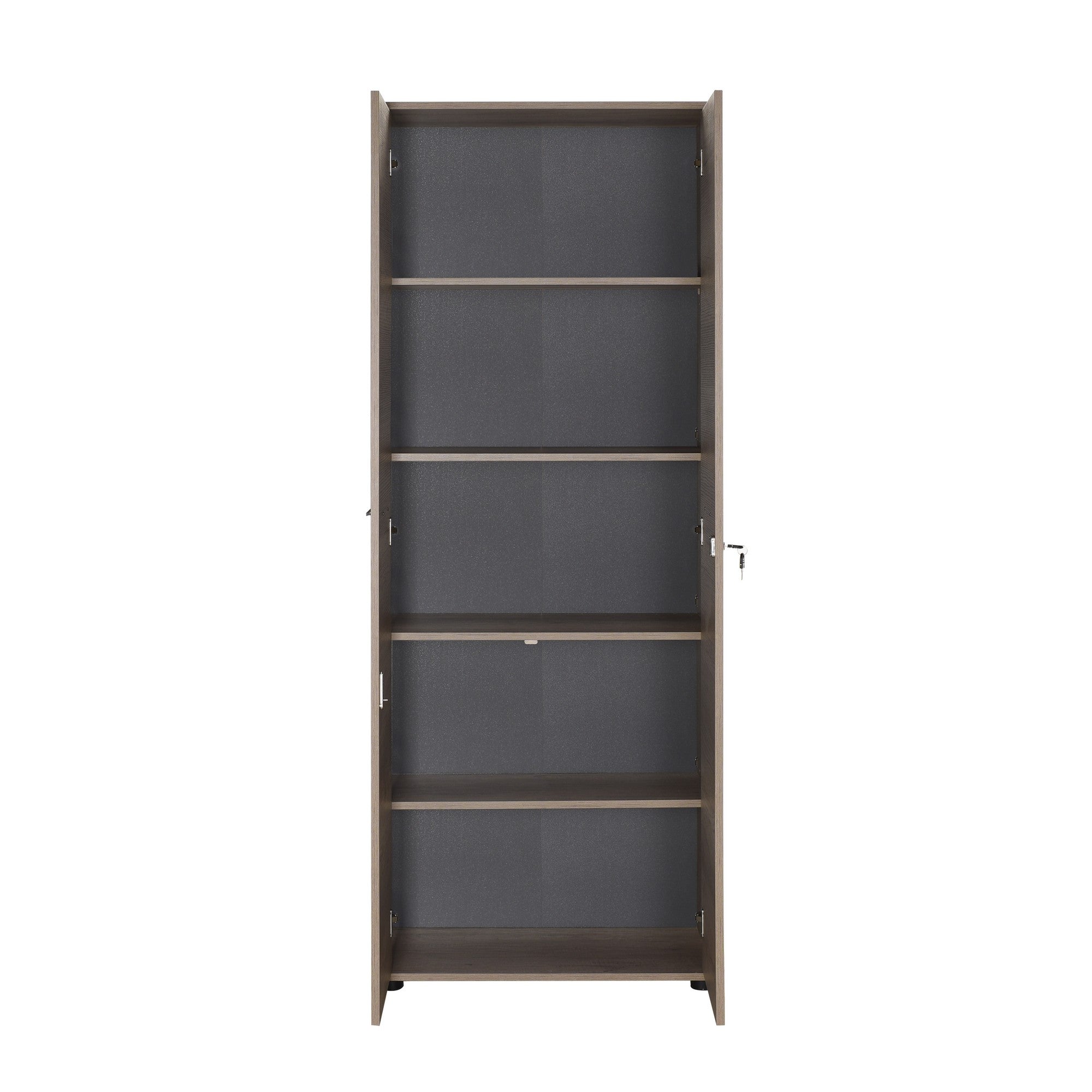 Estante de livros – 72 cm x 187 cm x 34 cm – Nogueira clara – Painel de partículas