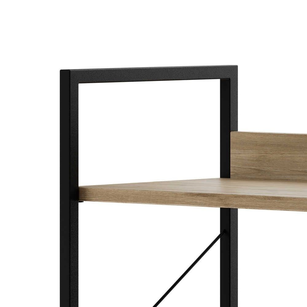 Estante de livros – 73 cm x 136 cm x 35 cm – Carvalho – Painéis de partículas revestidos a melamina