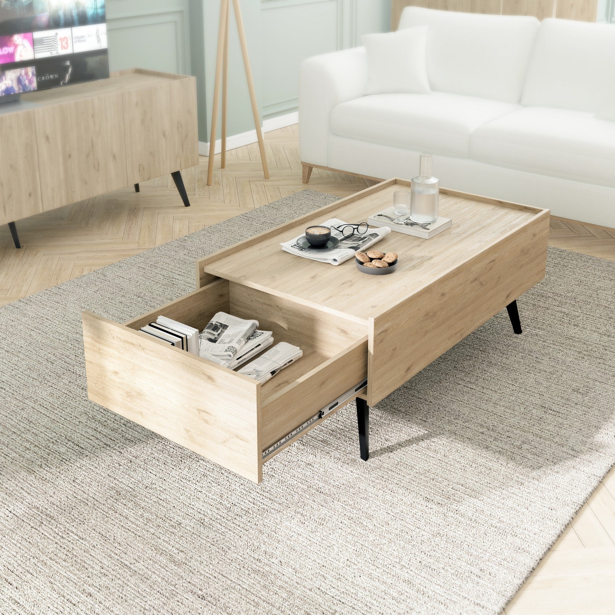 Mesa de Centro-Shp-701-Carvalho