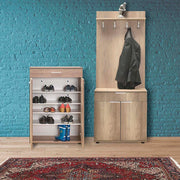 Armário Multiusos Nogueira Clara 73x108x35cm - Melamina 16mm Resistente