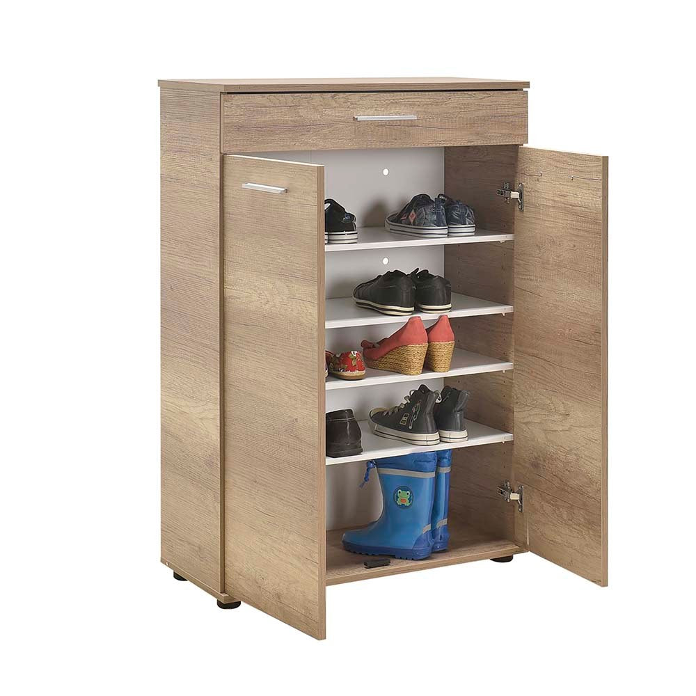 Armário Multiusos Nogueira Clara 73x108x35cm - Melamina 16mm Resistente