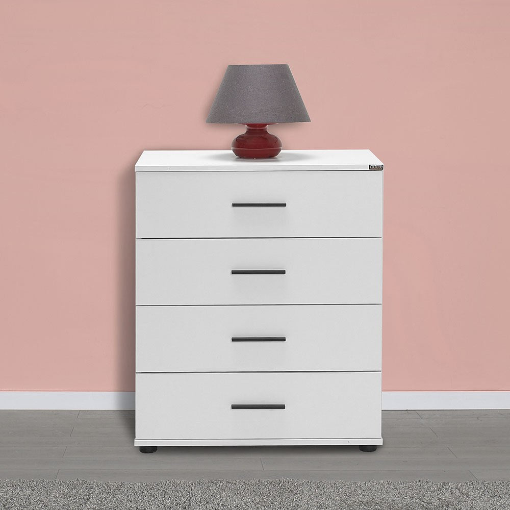 Cómoda Branca 65cm com 3 Gavetas - Melamina Resistente e Design Moderno