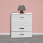 Cómoda Branca 65cm com 3 Gavetas - Melamina Resistente e Design Moderno
