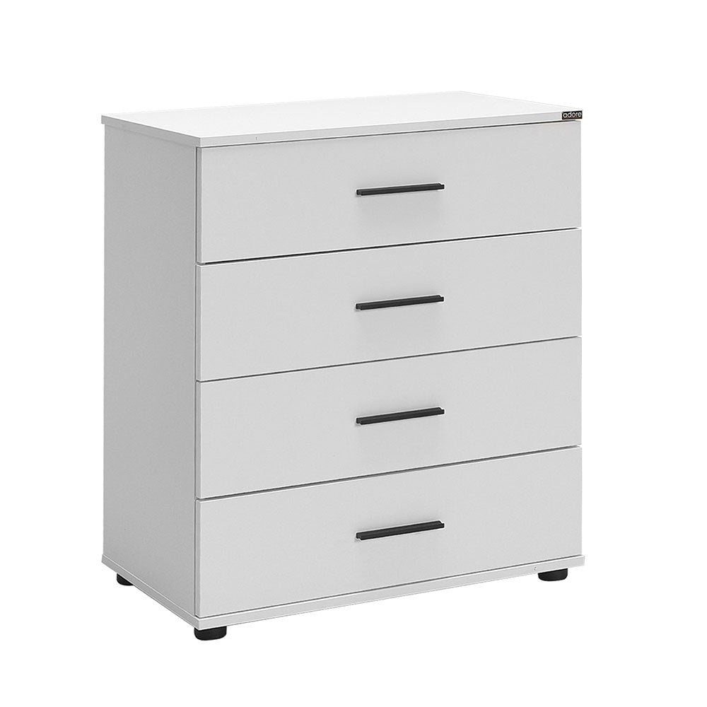 Cómoda Branca 65cm com 3 Gavetas - Melamina Resistente e Design Moderno