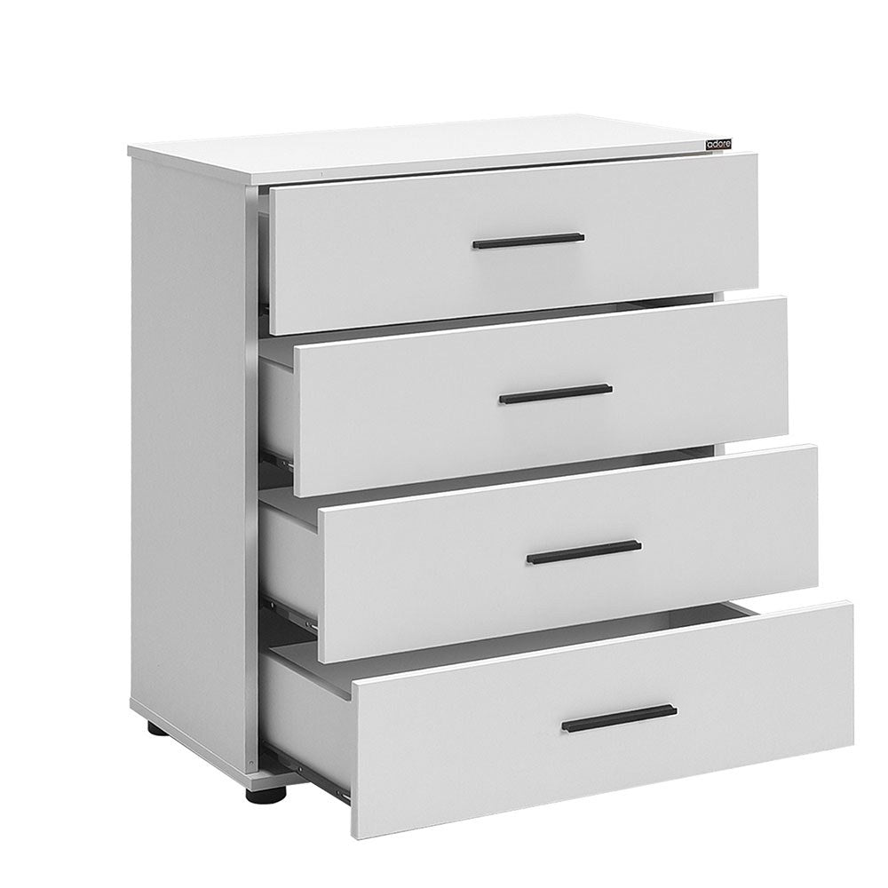Cómoda Branca 65cm com 3 Gavetas - Melamina Resistente e Design Moderno