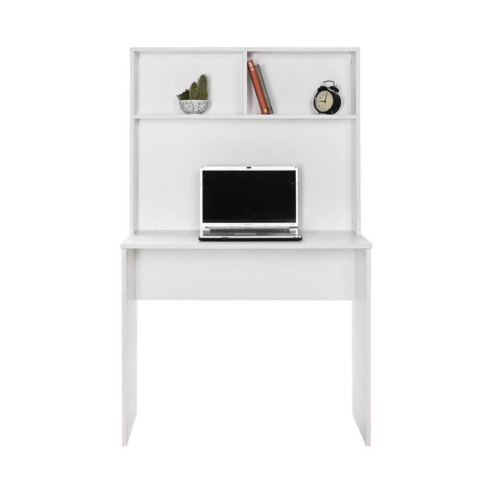 Secretária de Estudo – 90 cm x 148 cm x 52 cm – Branco – Painéis de Partículas