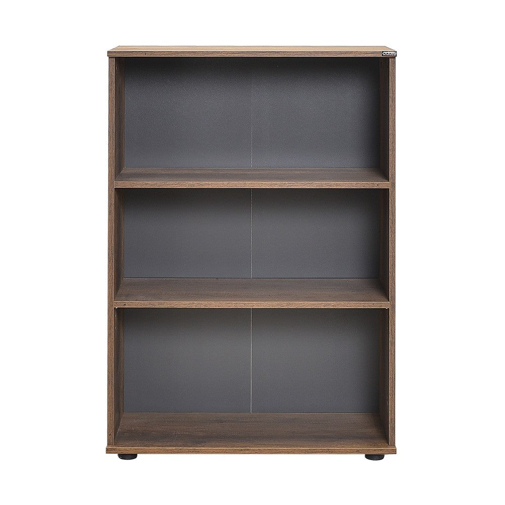 Estante de livros – 72 cm x 109 cm x 34 cm – Oslo e nogueira – Painéis de partículas revestidos a melamina