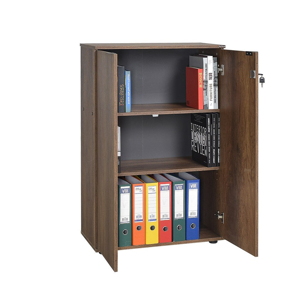 Estante de livros – 72 cm x 109 cm x 34 cm – Nogueira – Painel de partículas