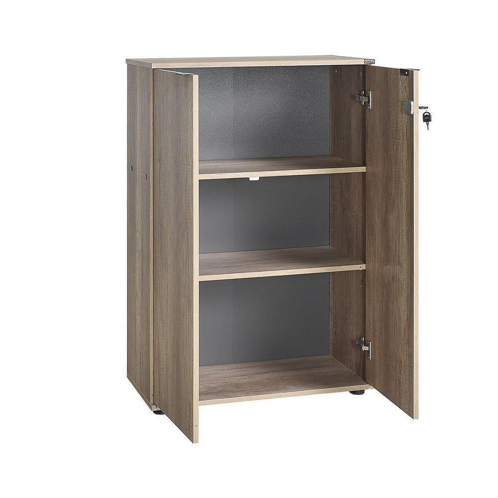 Estante de livros – 72 cm x 109 cm x 34 cm – Nogueira clara – Painel de partículas