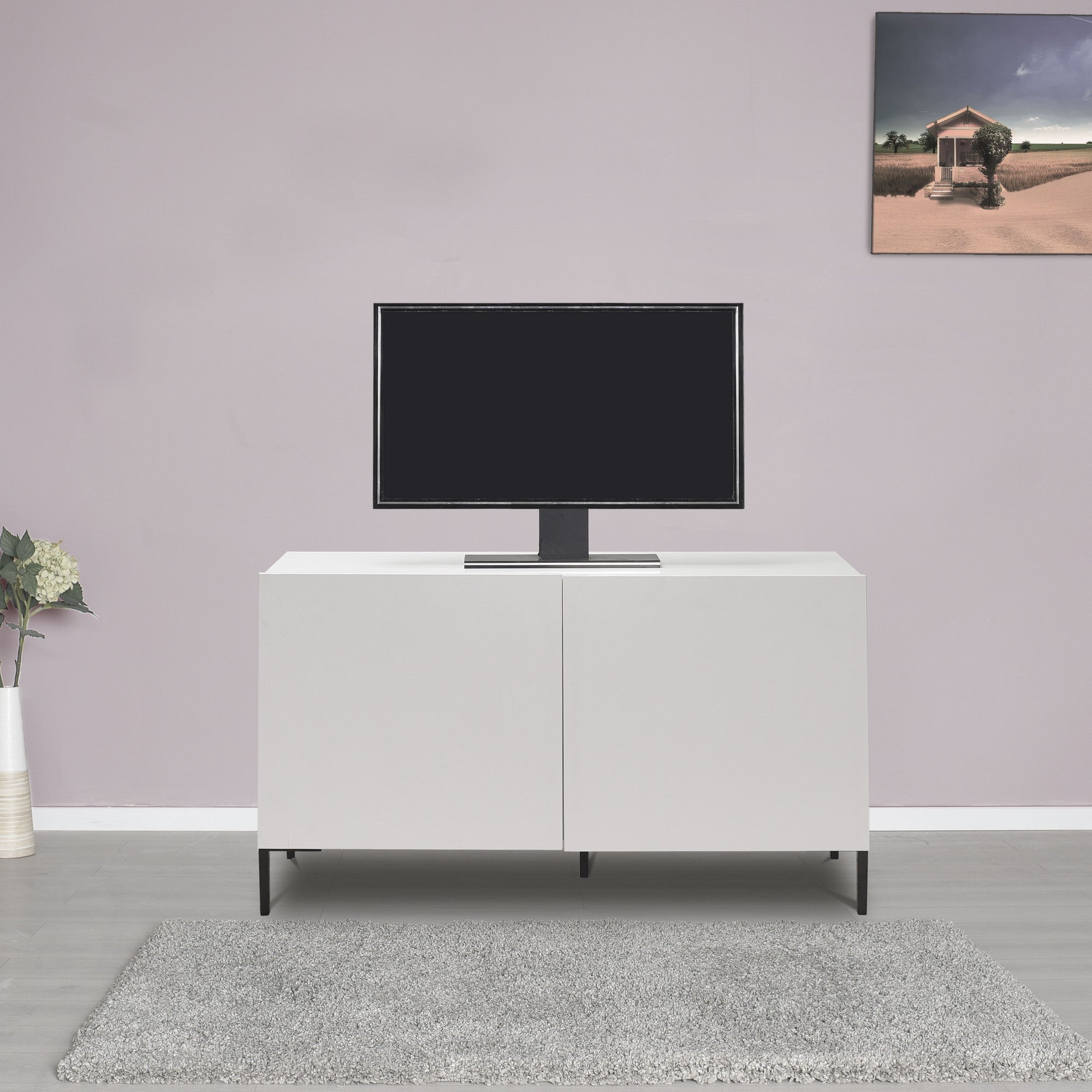 Móvel de TV-Tvc-722-Diamante Branco