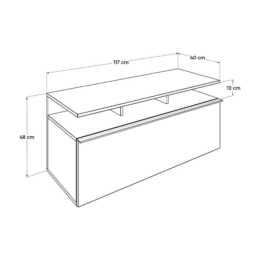 Móvel de TV-TVC-529-Nogueira
Preta