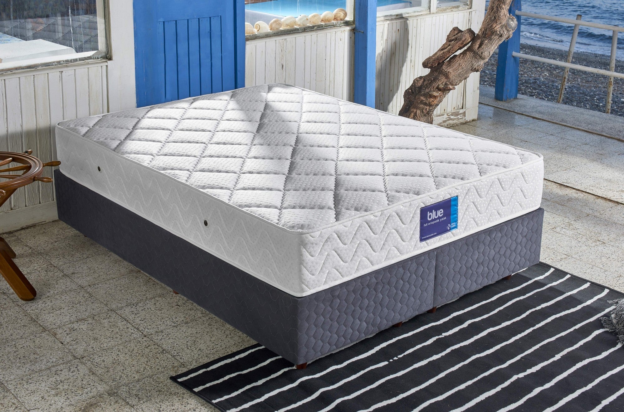 Colchão Ortopédico, Dupla Face, 200x200 cm, Firme, Capa em Tecido de Malha, Sistema Especial de Molas Multi Niron, 26 cm de Altura | Ideal para o Conforto de Hotéis