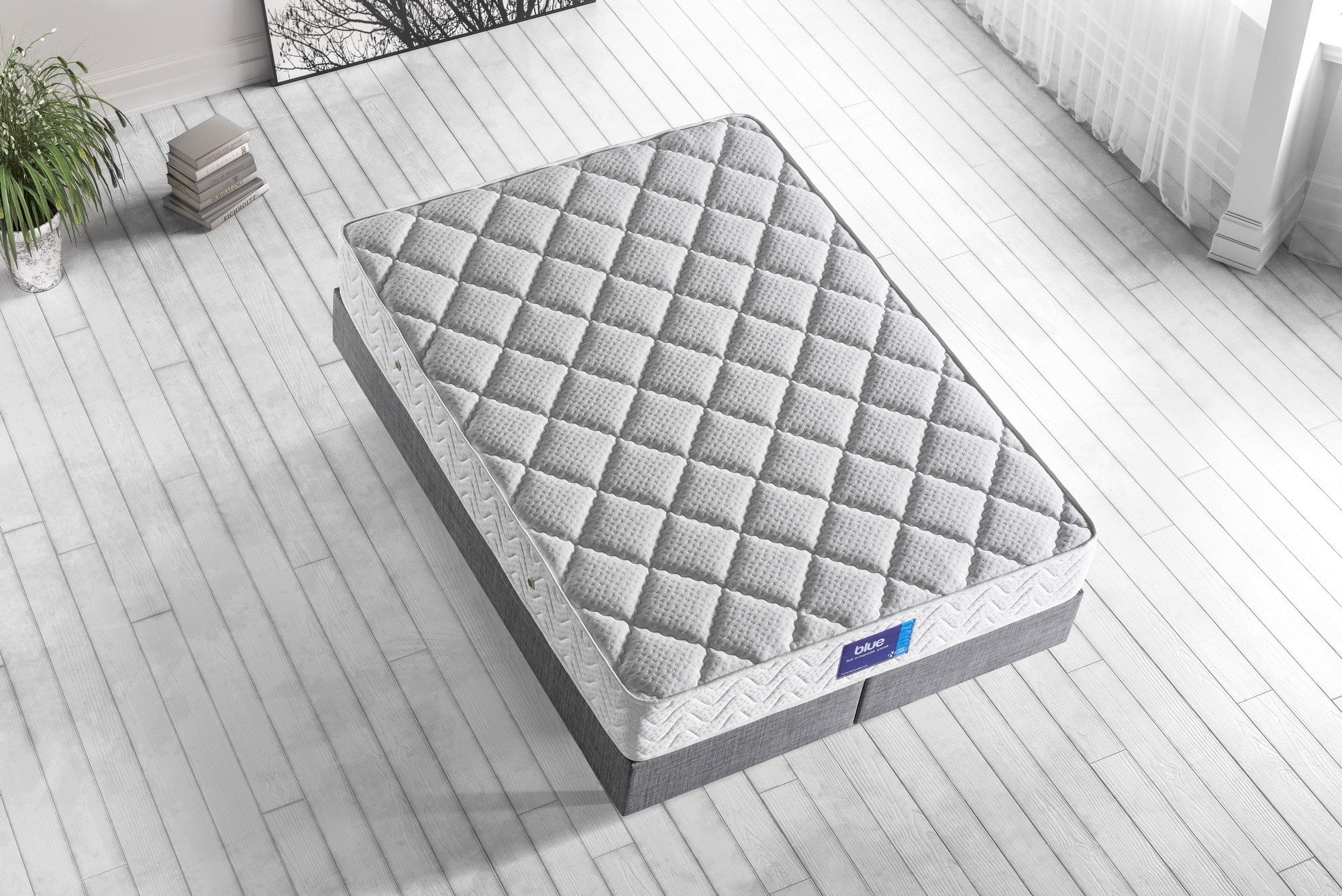 Colchão Ortopédico, Dupla Face, 200x200 cm, Firme, Capa em Tecido de Malha, Sistema Especial de Molas Multi Niron, 26 cm de Altura | Ideal para o Conforto de Hotéis