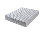 Colchão de luxo estilo hotel, 120 x 200 x 30 cm, tecido acetinado branco FR, sistema de molas ensacadas, retardante de fogo | Perfeito para conforto e suporte