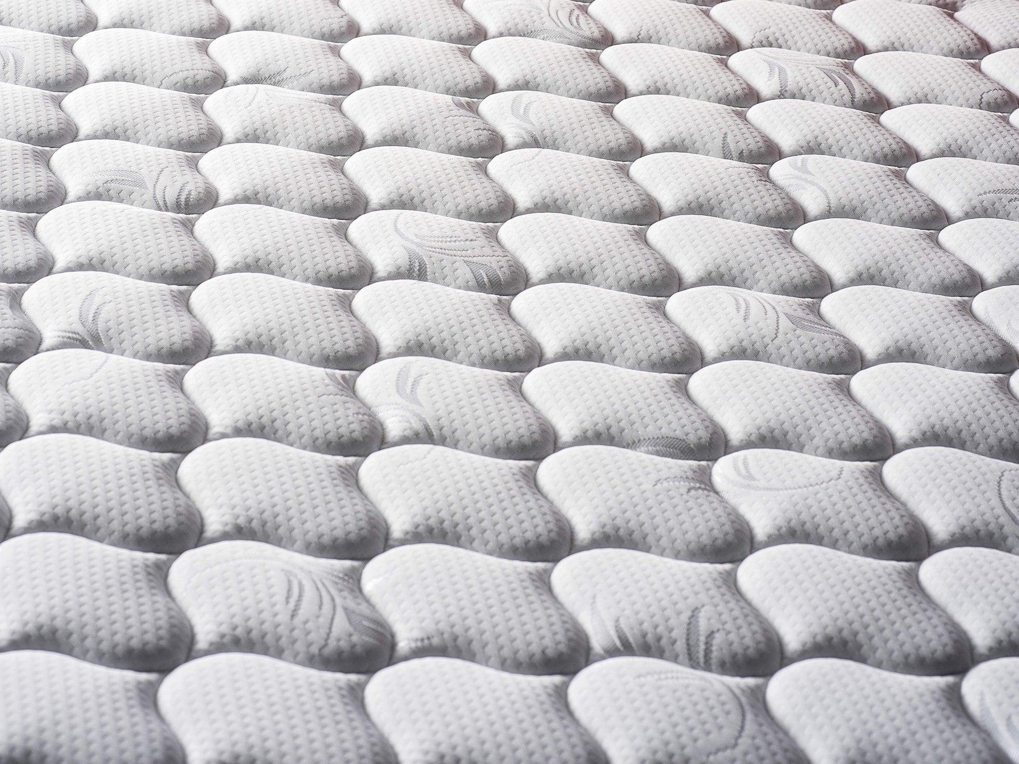 Colchão de luxo estilo hotel, firme e dupla face, 90 x 200 cm, 23 cm de altura | Capa de malha de algodão, sistema de molas múltiplas | Suporte ortopédico completo, branco
