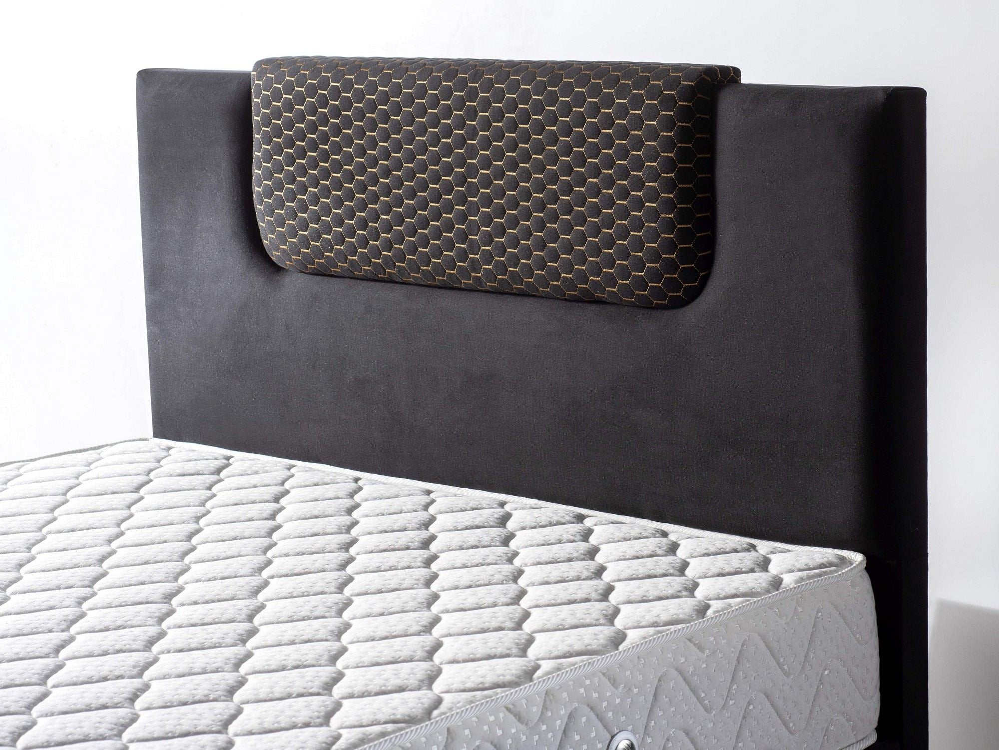 Colchão de luxo estilo hotel, 100x200 cm, 26 cm de altura | Dupla face, espuma viscoelástica e sistema de molas múltiplas | Capa de malha de algodão macio, cor branca