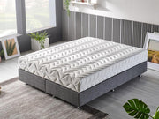 Colchão ortopédico enrolado, tamanho único, 80 x 180 x 24 cm | Dupla face, espuma de penas e fibra de silicone | Cor branca, conforto das quatro estações