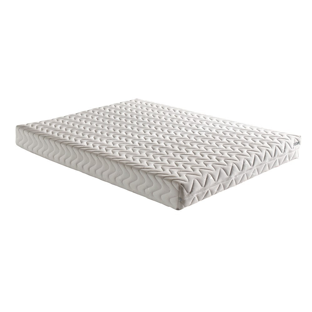 Colchão ortopédico enrolado, tamanho único, 80 x 180 x 24 cm | Dupla face, espuma de penas e fibra de silicone | Cor branca, conforto das quatro estações