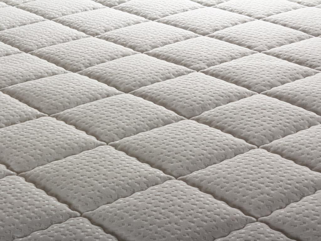 Colchão ortopédico, tamanho único, 90 x 190 cm, embalado em rolo, dupla face, espuma de penas e fibra de silicone, 26 cm de altura, cor branca, conforto das quatro estações