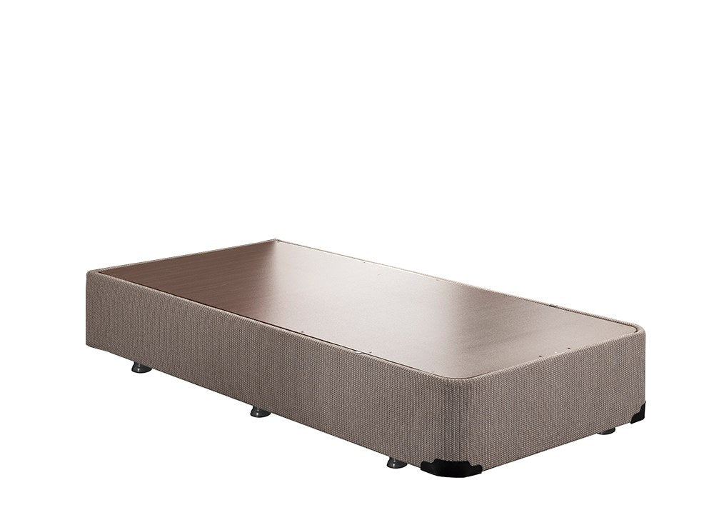 Base de cama de solteiro, bege, 90 x 190 cm | Design ortopédico completo, perfil de aço 20 x 30 cm, bordas de MDF, 6 pernas (6 cm de altura) | Suporte durável e confortável