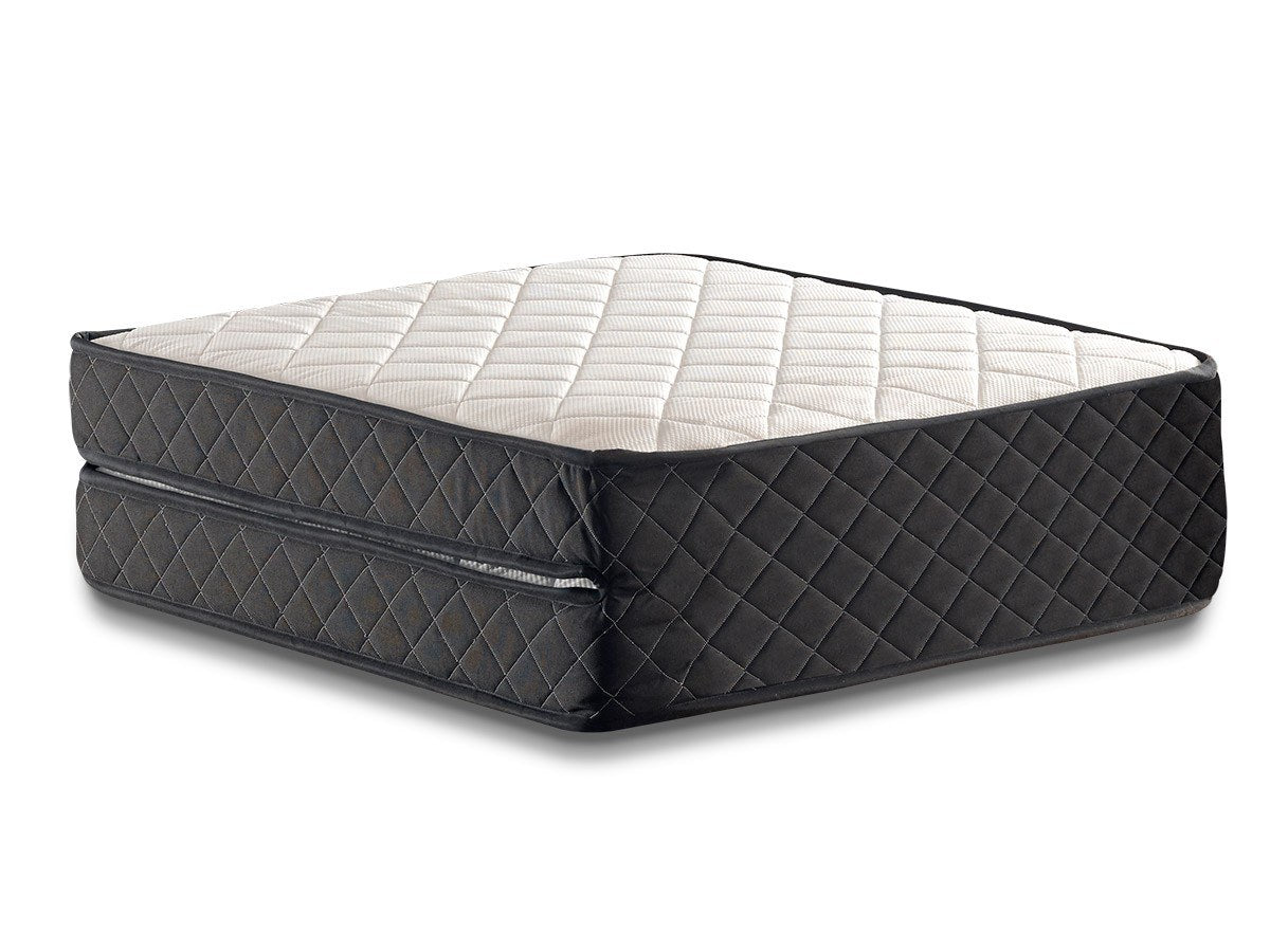 Cama dobrável com estrutura de metal, aço ultrarresistente, 90x204 cm, tamanho aberto, branca e preta, colchão de 15 cm, perfeita para hotéis e quartos de hóspedes, montada