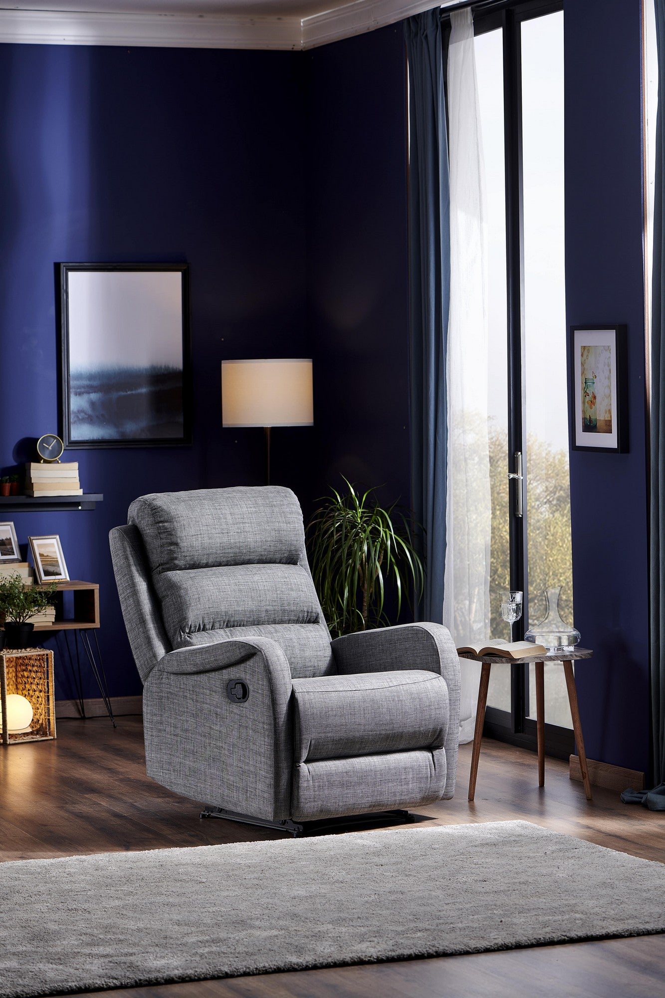 Poltrona reclinável-Comfort TV-Cinza