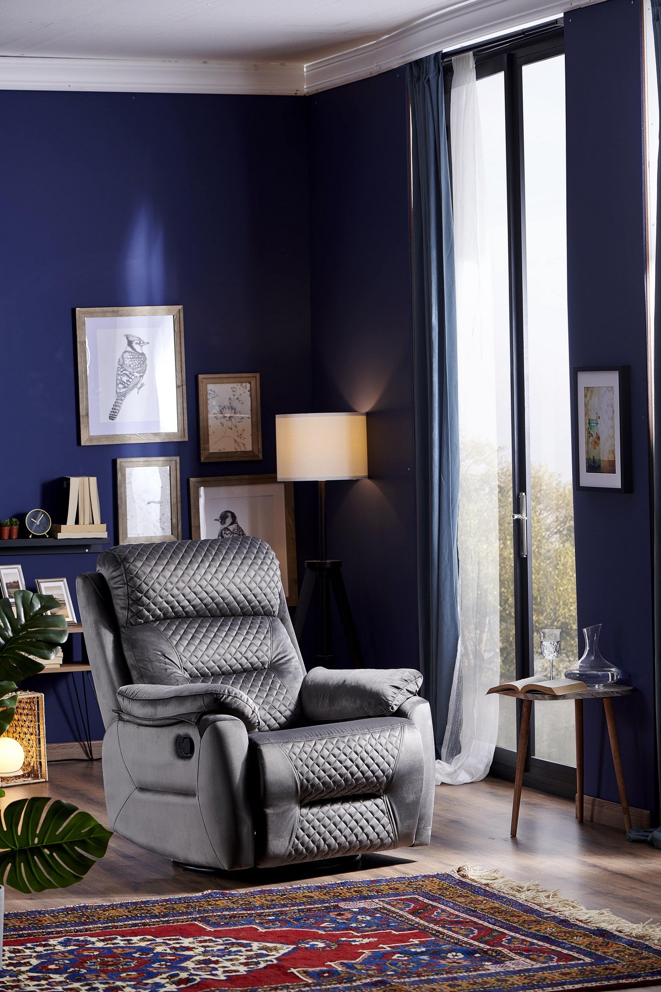 Poltrona reclinável-Trone-Cinza