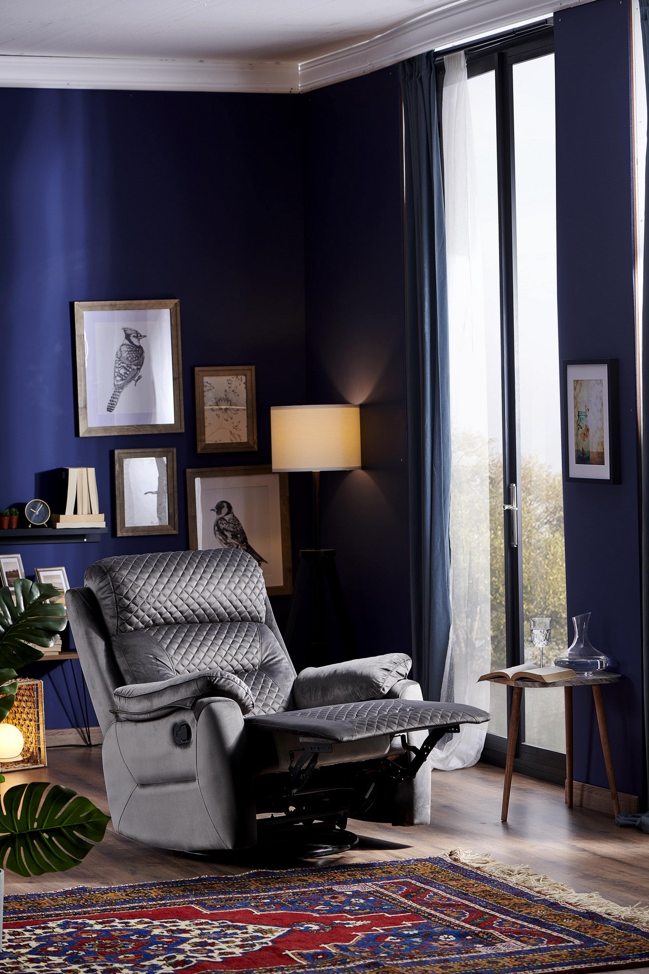 Poltrona reclinável-Trone-Cinza