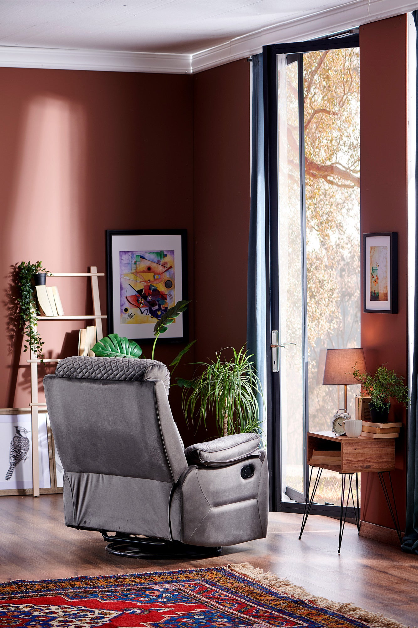 Poltrona reclinável-Trone-Cinza