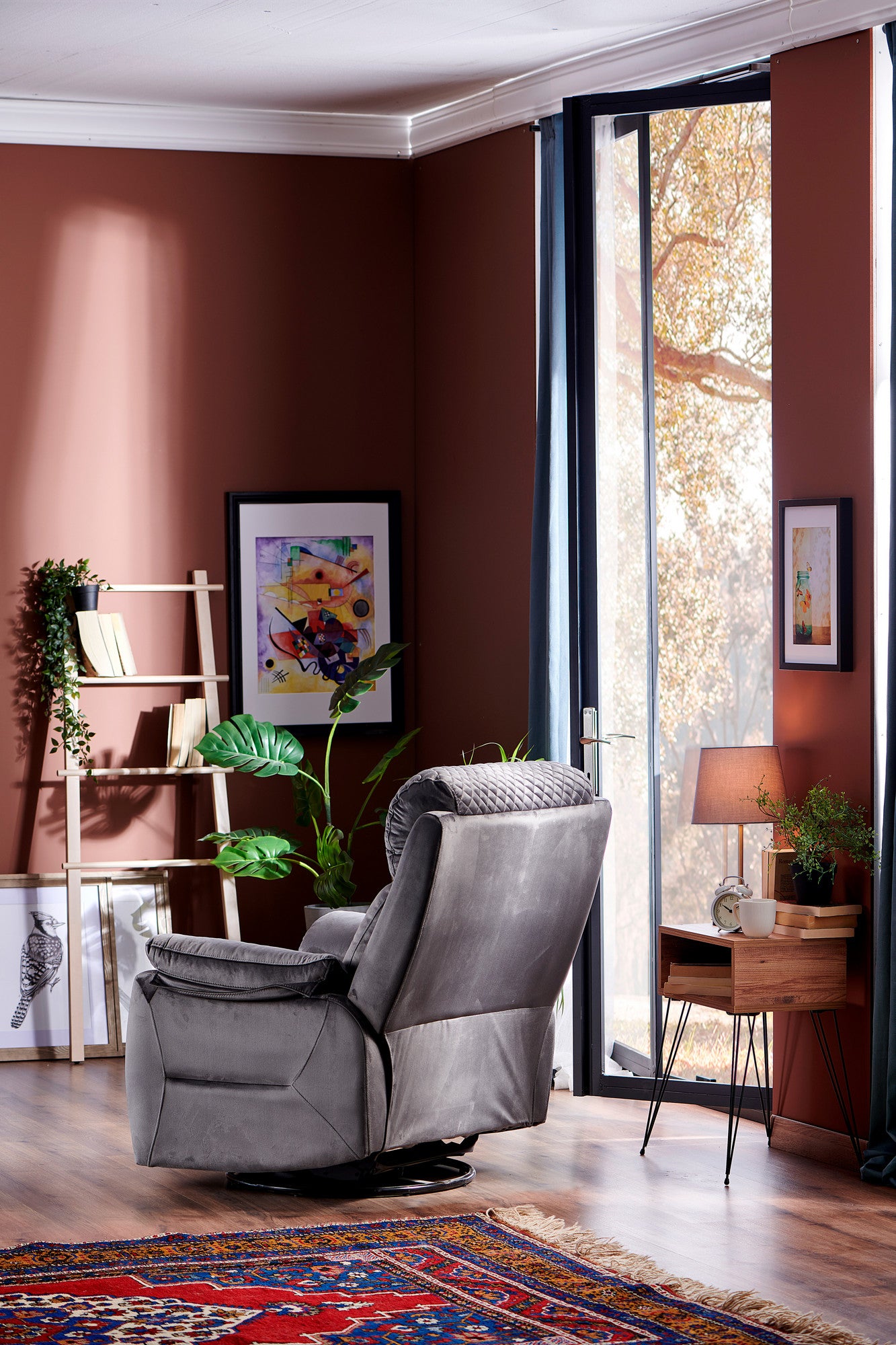 Poltrona reclinável-Trone-Cinza