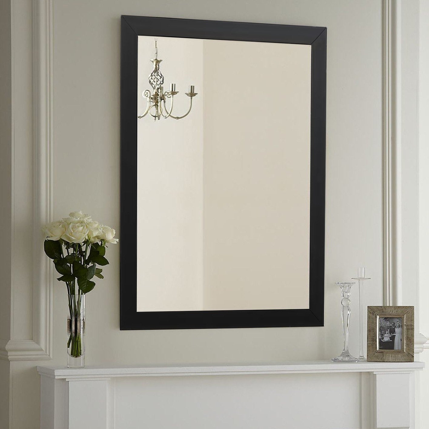 Espelho Decorativo-Framed-Preto