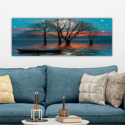 Pintura Decorativa Elegante em Tela, 30 x 80 cm, 100% Tela, 100% Moldura de Madeira (4 cm de Espessura) | Perfeita para Amantes de Decoração e Arte