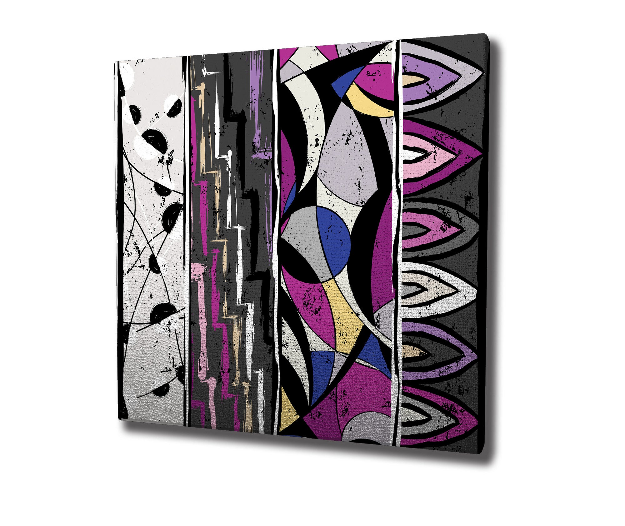 Quadro Decorativo em Tela 45x45cm - Impressão Digital Premium com Moldura de Madeira