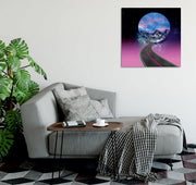 Quadro Decorativo em Tela 45x45cm - Impressão Digital Premium com Moldura de Madeira