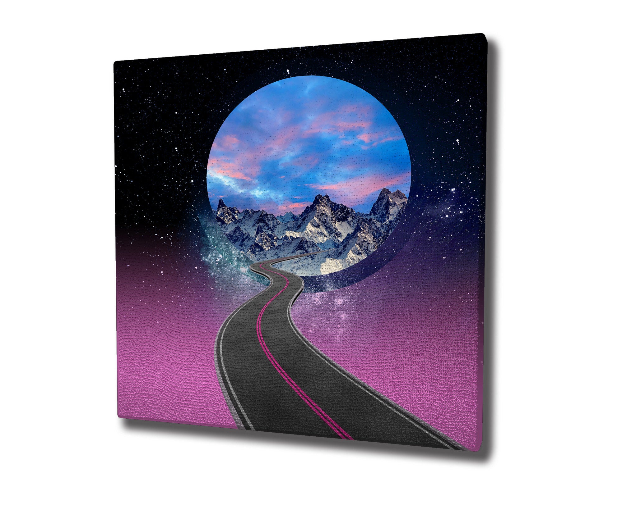 Quadro Decorativo em Tela 45x45cm - Impressão Digital Premium com Moldura de Madeira