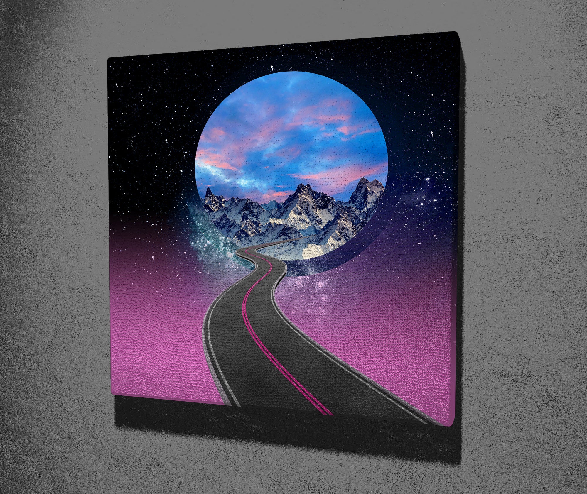 Quadro Decorativo em Tela 45x45cm - Impressão Digital Premium com Moldura de Madeira