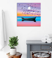 Quadro Decorativo em Tela 45x45cm - Impressão Digital Premium com Moldura de Madeira