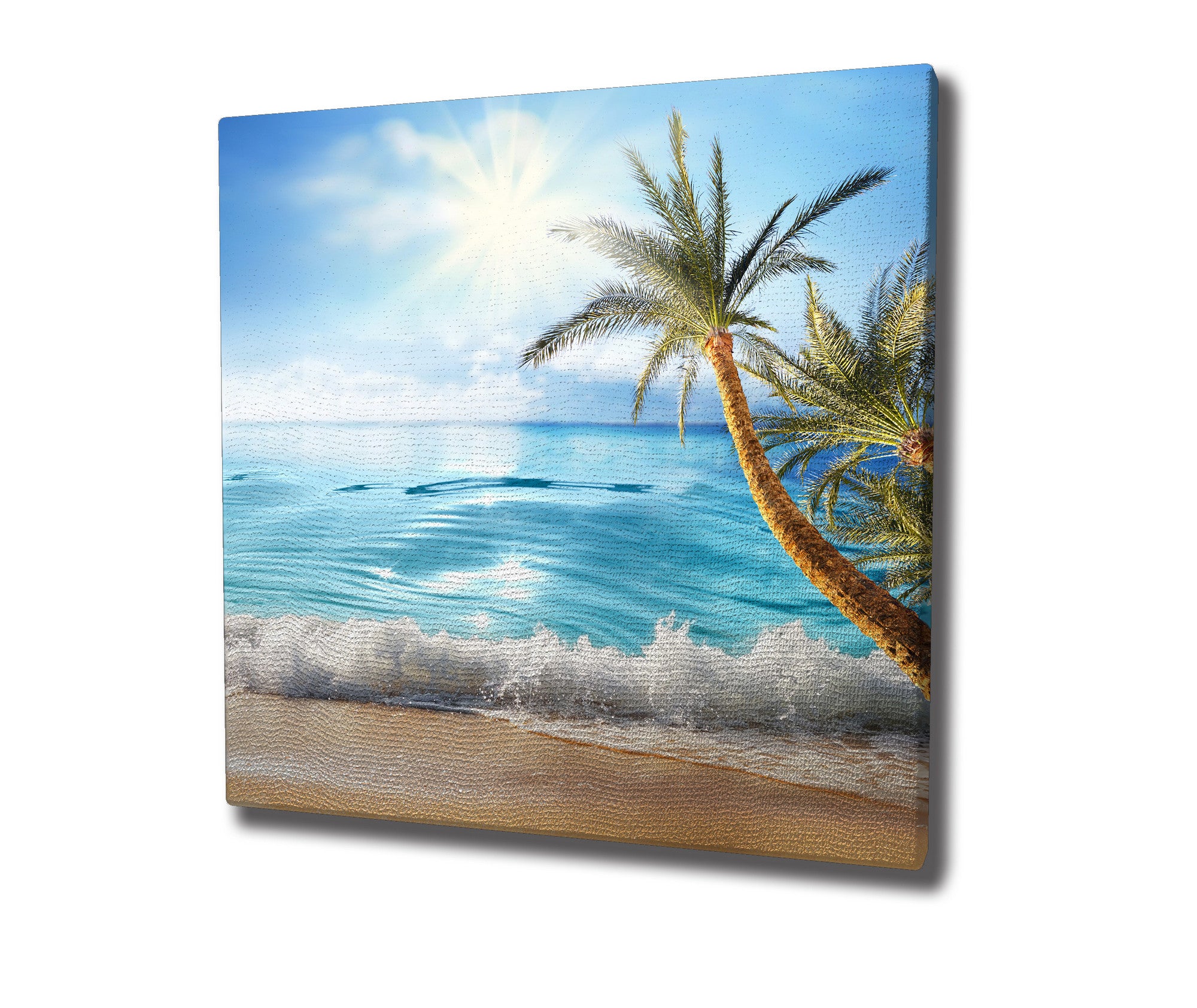 Quadro Decorativo em Tela 45x45cm - Impressão Digital Premium com Moldura de Madeira